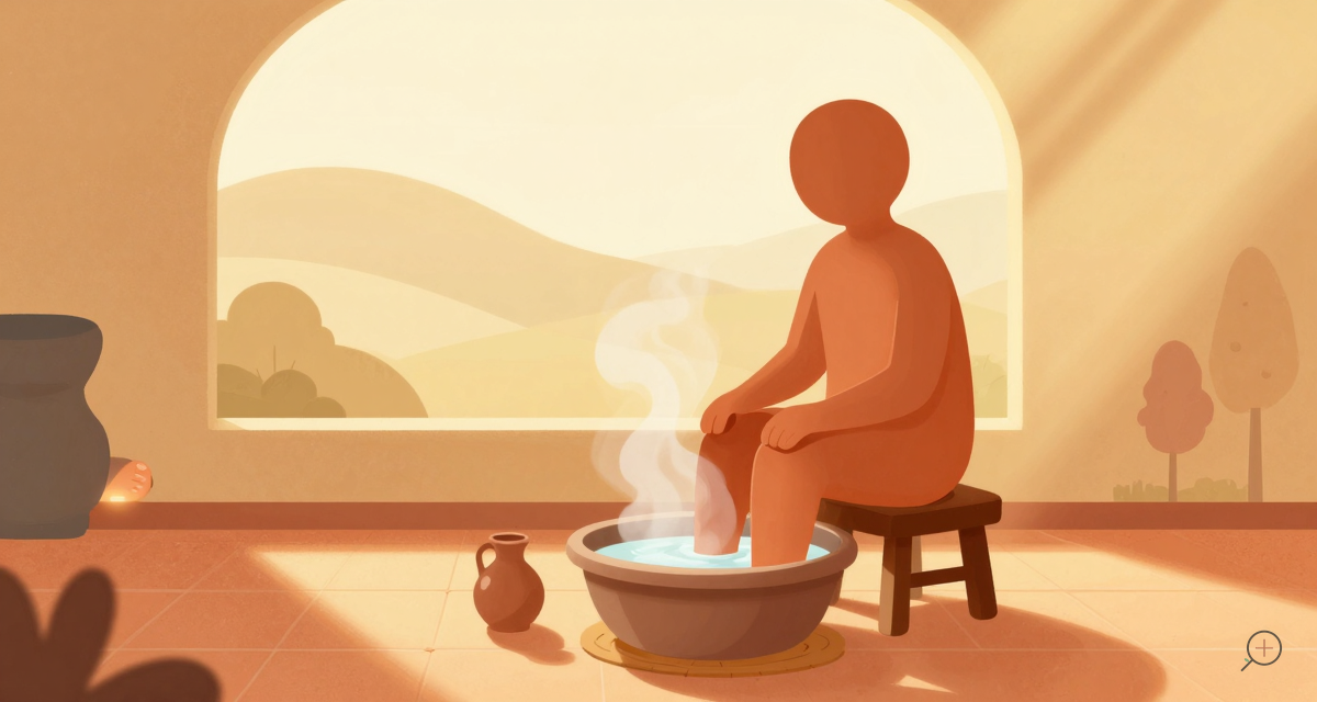 Warm foot soak – Gout