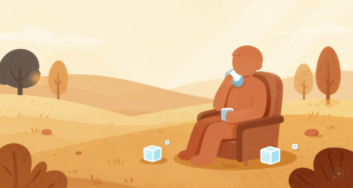 Ice pack application – Oral Mucositis